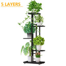 6/7/8Layers Flower Stand Rack Storage Shelf Iron Plant Holder Home Garden Flower Pot Organizer Living Room Balcony Storage Rack