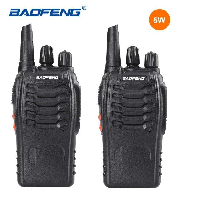 2 STÜCKE Baofeng 888s 5 W Baofeng Walkie Talkie Mini Radio Tragbarer Transceiver UHF 400-470 MHz Funkgerät Pofung BF-888s