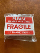 100/200PCS Fragile Stickers Please Handle with Care Thank You Warning Labels For Goods Decoration