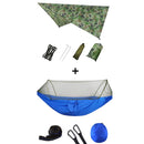 Pop-Up Portable Camping Hammock with Mosquito Net and Sun Shelter,Parachute Swing Hammocks Rain Fly Hammock Canopy Camping Stuff