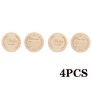 Tarjeta de hito del mes del bebé de madera Mes de nacimiento del recién nacido Cumpleaños Hito Mordedor de madera Bebé Niños Accesorios de fotografía Juguete