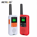 Retevis RT649B RT49B Walkie Talkie 2pcs PMR446 Walkie-talkies Portable Two-way radio For Hunting Micro USB Charging VOX Radio