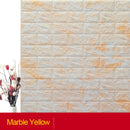 GYEY Self adhesive Waterproof TV Background Brick Wallpapers 3D Wall Sticker Living Room Wallpaper Mural Bedroom Decorative