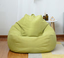 S/M/L Lazy Sofa Cover Chairs without Filler Linen Cloth Lounger Seat Pouf Puff Couch Tatami Living Room Furniture Cover