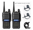 2021 new 2pcs 10W 4800mah BaoFeng UV-9R plus  two way radio VHF UHF portable cb radio Waterproof walkie talkie uv 9R plus