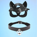 Máscara erótica de cuero Sexy para mujer, Cosplay Bdsm fetiche femenino, baile de máscaras de Halloween, máscaras con orejas de gato, Juguetes sexuales, accesorios