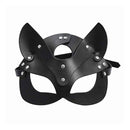 Máscara erótica de cuero Sexy para mujer, Cosplay Bdsm fetiche femenino, baile de máscaras de Halloween, máscaras con orejas de gato, Juguetes sexuales, accesorios