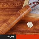 5M /10M Wood Grain Self Adhesive Wallpaper Waterproof PVC Vinyl Kitchen Wardrobe Cabinet Furniture Renovation Door Wall Sticker