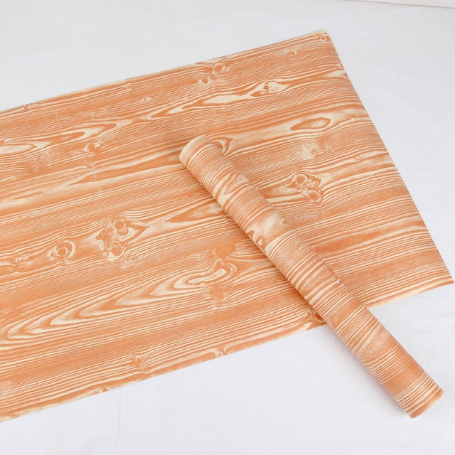 Papel tapiz autoadhesivo de grano de madera de 5M/10M, vinilo impermeable de PVC, armario de cocina, renovación de muebles, pegatina de pared para puerta