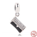 100% 925 Sterling Silber Feder Stammbaum Schneeflocken Junge baumeln Perlen passend für Original Pandora Charms Armbänder DIY Damen Schmuck