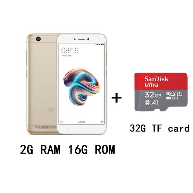 Xiaomi Redmi 5A Googleplay-Handy Snapdragon 425 13.0MP Rückfahrkamera Smartphone