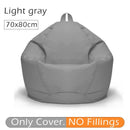 70x80cm Lazy BeanBag sofás cubierta silla sin relleno 420D Oxford impermeable tumbona asiento puf Puff sofá Tatami sala de estar
