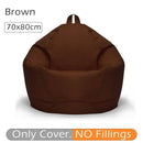 70x80cm Lazy BeanBag sofás cubierta silla sin relleno 420D Oxford impermeable tumbona asiento puf Puff sofá Tatami sala de estar