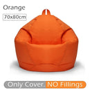 70x80cm Lazy BeanBag sofás cubierta silla sin relleno 420D Oxford impermeable tumbona asiento puf Puff sofá Tatami sala de estar