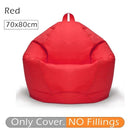 70x80cm Lazy BeanBag sofás cubierta silla sin relleno 420D Oxford impermeable tumbona asiento puf Puff sofá Tatami sala de estar