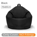 70x80cm Lazy BeanBag sofás cubierta silla sin relleno 420D Oxford impermeable tumbona asiento puf Puff sofá Tatami sala de estar