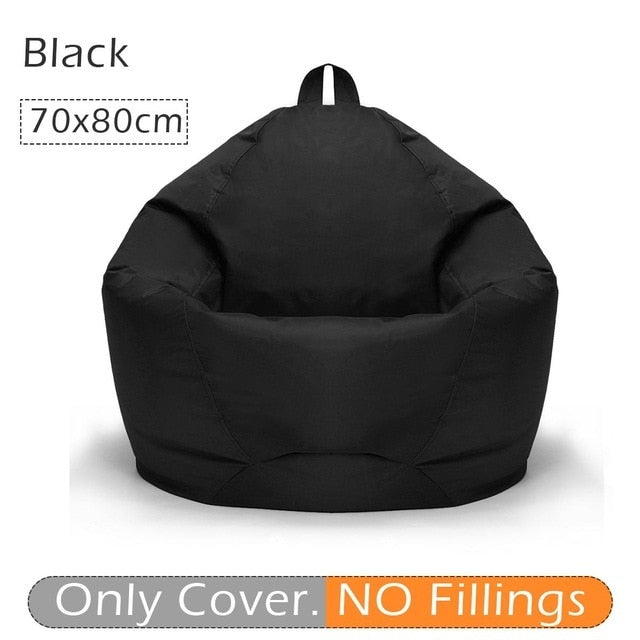 70x80cm Lazy BeanBag Sofas Cover Chair No Filler 420D Oxford Waterproof Lounger Seat Bean Bag Puff Puff Couch Tatami Living Room