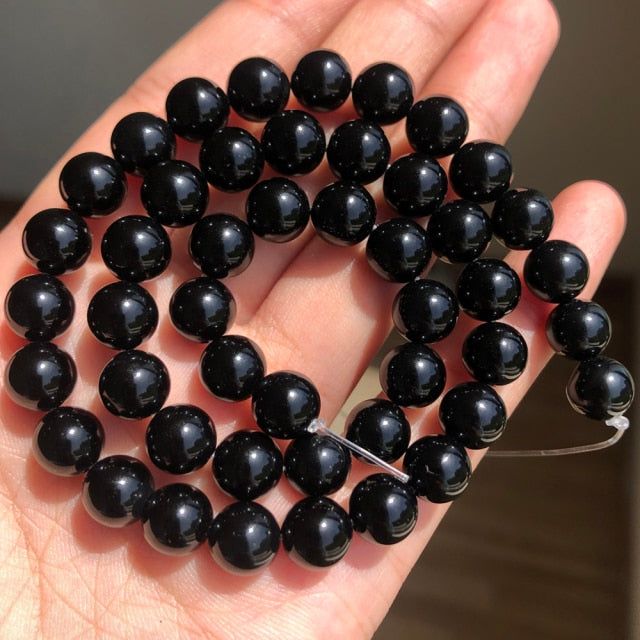 Natural Stone Black Matte Onyx Agates Round Beads Frost Dull Polish Agat Beads for Jewelry Making 15.5 inches 4 6 8 10 12mm