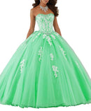 Favordear 2020 Sweetheart apliques Quinceañera 15 años Vestidos De 15 Anos encaje con cuentas vestido De fiesta 15 años vestido