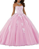 Favordear 2020 Sweetheart apliques Quinceañera 15 años Vestidos De 15 Anos encaje con cuentas vestido De fiesta 15 años vestido