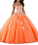 Favordear 2020 Sweetheart apliques Quinceañera 15 años Vestidos De 15 Anos encaje con cuentas vestido De fiesta 15 años vestido