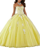 Favordear 2020 Sweetheart apliques Quinceañera 15 años Vestidos De 15 Anos encaje con cuentas vestido De fiesta 15 años vestido