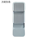 YOMDID Cutlery Storage Tray Knife Holder Tableware Organizer Spoon Fork Storage Box Plastic Container plateau Knife Block Holder