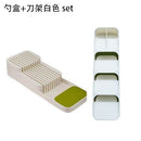 YOMDID Cutlery Storage Tray Knife Holder Tableware Organizer Spoon Fork Storage Box Plastic Container plateau Knife Block Holder