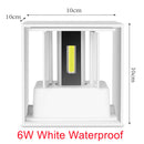 6W 12W Waterproof AC85-265V Surface Mounted LED Wall Light Modern Nordic Luminaire Indoor Wall Lamps Living Room Porch Outdoor