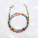 Bohemian Colored Mask Strap Beaded Glasses Chains Women Face Mask Lanyard Anti Slip Women&