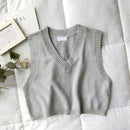 GOPLUS, chaleco de punto con cuello en V para mujer, novedad de 2021, suéter de primavera y otoño, chalecos cortos informales para mujer, jerséis de punto torcido sin mangas C9510