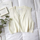 GOPLUS, chaleco de punto con cuello en V para mujer, novedad de 2021, suéter de primavera y otoño, chalecos cortos informales para mujer, jerséis de punto torcido sin mangas C9510