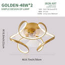 LED Ceiling Fan Lamp Modern Minimalist Ceiling Lamp Dining Room Bedroom Living Room Lamp Round Fan Light