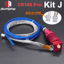 Ender-3/CR10/CR10S 1,75-mm-J-Kopf-Hotend-Kit Aluminium-Heizblock mit Heizthermistor für 3D-Drucker mit 0,4-mm-Düsenteil