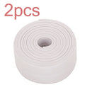White 3D Wallpaper PVC Self adhesive Waterproof Wall stickers Bathroom Shower Sink Bath Seam Gap Sealing Stripe Tape Baseboard