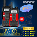 2Pcs Baofeng UV10R Walkie Talkie 10W  VHF UHF Dual Band Two Way CB Ham Radio UV 10R Portable USB Charging Radio Transceiver UV5R