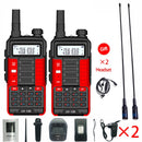 2Pcs Baofeng UV10R Walkie Talkie 10W  VHF UHF Dual Band Two Way CB Ham Radio UV 10R Portable USB Charging Radio Transceiver UV5R