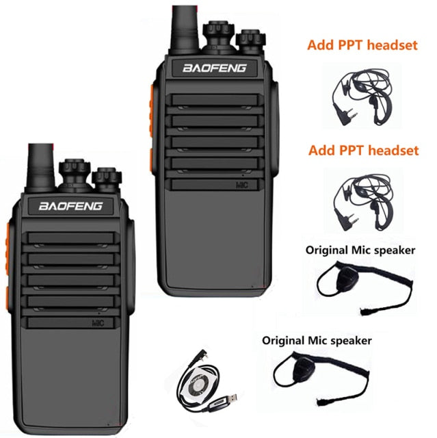 2021 baofeng actualización 2PC bf-888s 8W cargador rápido usb mini walkie-talkie auricular UHF west Ham Radio estación Radiostation CB radio
