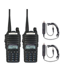 2 unids/lote BaoFeng real 8W UV-82 Radio bidireccional de alta potencia Radio portátil de doble banda VHF/UHF 10 km de largo alcance Walkie Talkie UV82