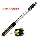 Nueva antena de Radio de mano telescópica SMA-hembra de alta ganancia RH770 de doble banda 144/430MHz para Harvest Kenwood BAOFENG WALKIE TALKIE