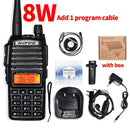 High Power 8W Baofeng UV-82 Walkie Talkie UV82 Dual Band VHF/UHF FM Transceiver 10KM Long Range Hunting Two Way Ham CB Radio