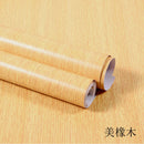 PVC Wood Grain Wallpaper Self Adhesive Waterproof Furniture Stickers Contact Paper Dormitory Kitchen Door Cabinet Desktop Decor