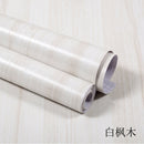 PVC Wood Grain Wallpaper Self Adhesive Waterproof Furniture Stickers Contact Paper Dormitory Kitchen Door Cabinet Desktop Decor