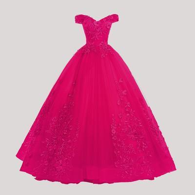Gryffon Quinceanera Dresses Party Prom Lace Embroidery Off The Shoulder Ball Gown 5 Colors Quinceanera Dress Plus Size