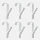 High Quality Hanger For Heated Towel Radiator Rail Clothes Hanger Bath Hook Holder Percha Plegable Scarf Hanger White 6pcs