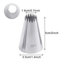 #9FT Large Icing Piping Nozzles Russian Nozzles Pastry Tips Cookies Cake Decorating Tools Tips Cream Fondant Pastry Nozzles