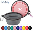 Furrybaby 350ML/1000ML 1PC Collapsible Dog Bowls for Travel Dog Portable Water Bowl for Dogs Dish for Traveling Camping Walking