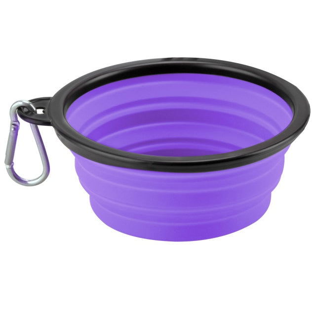 Furrybaby 350ML/1000ML 1PC Collapsible Dog Bowls for Travel Dog Portable Water Bowl for Dogs Dish for Traveling Camping Walking
