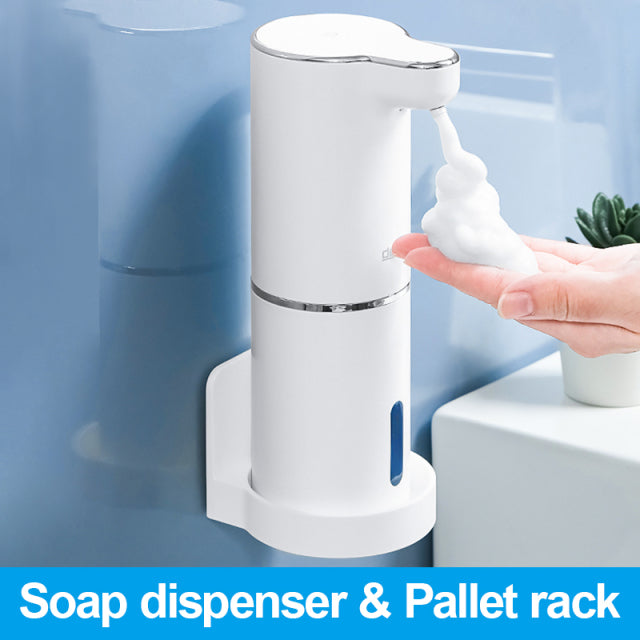 Dispensadores automáticos de jabón en espuma, lavadora de mano inteligente para baño con carga USB, Material ABS blanco de alta calidad