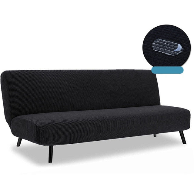 Funda impermeable para sofá cama jacquard color sólido spandex sala de estar funda de cojín de sofá todo incluido sin reposabrazos
